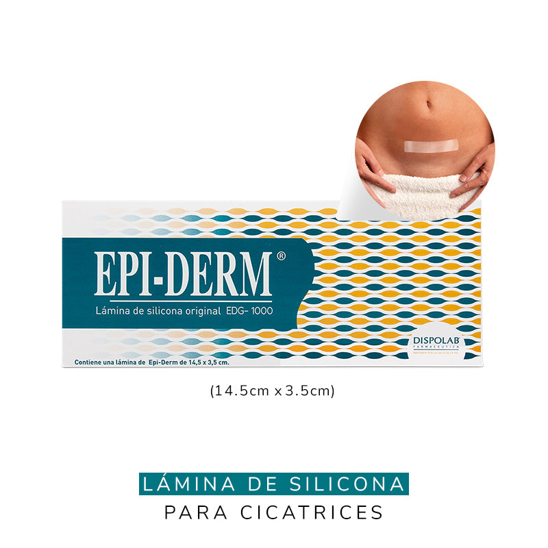 EPIDERM EDG -1000 LÁMINA DE SILICONA 14.5 X 3.5 CM